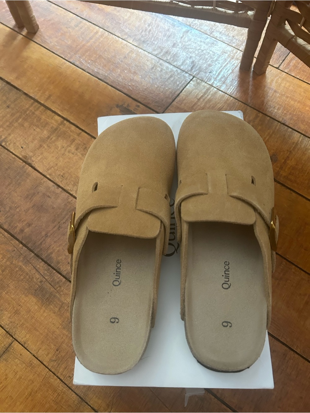BRAND NEW - Quince Water Repellent Suede Clog Mule - Picture 3 of 4